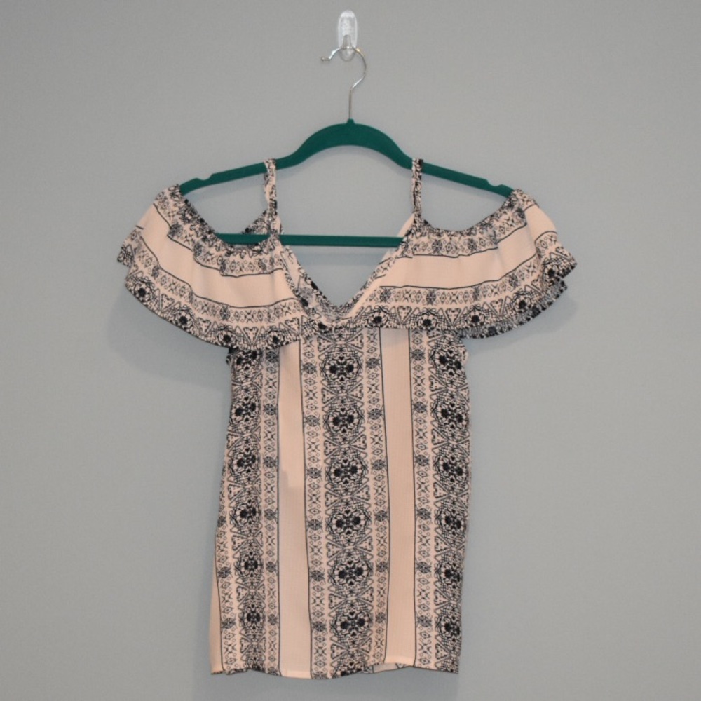 Yalina cold shoulder blouse